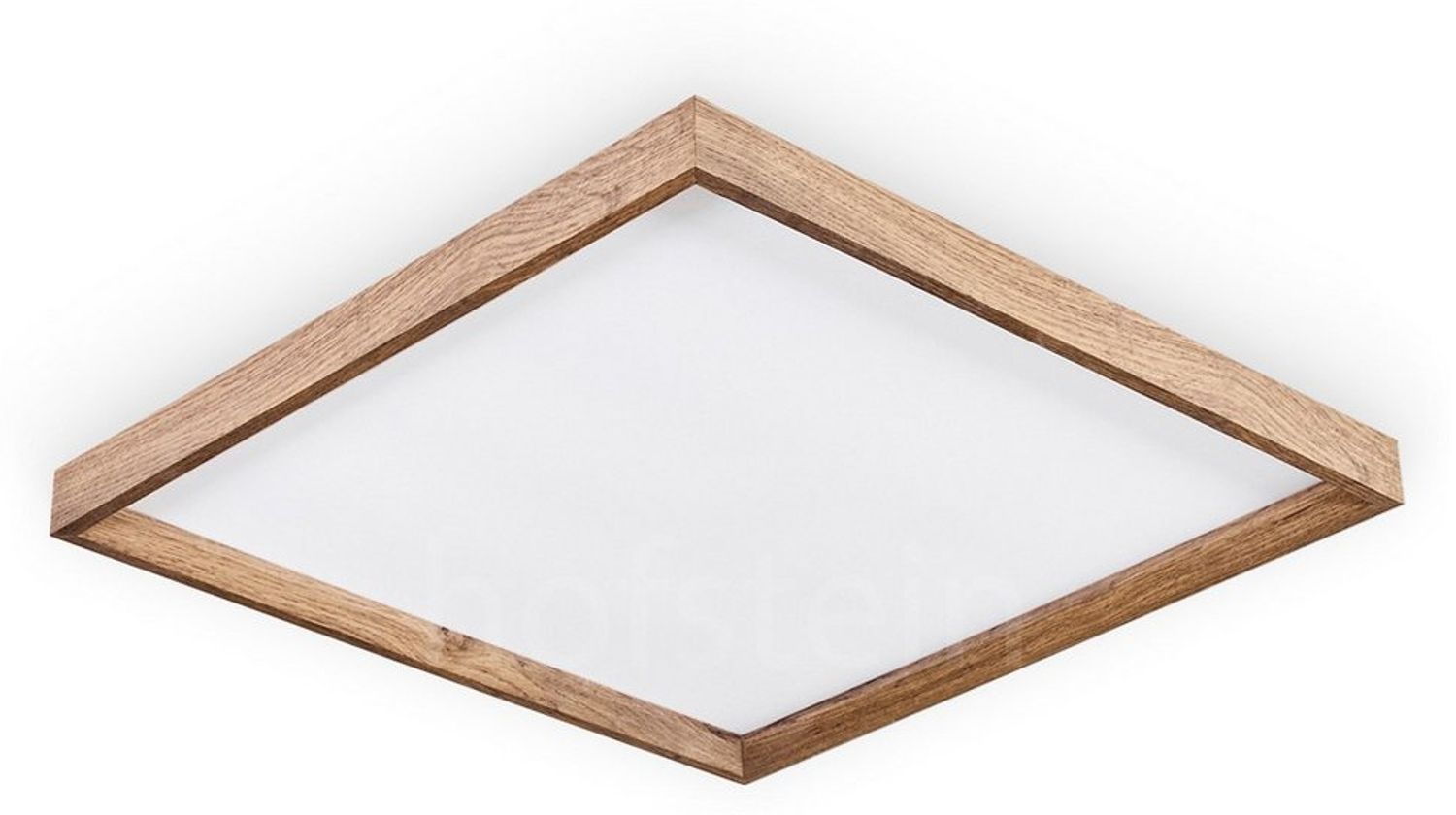 hofstein Deckenleuchte Deckenleuchte aus Metall/MDF/Kunststoff in Schwarz/Holzoptik/Weiß, LED fest integriert, 3000 Kelvin, 45 cm x 45 cm, 24 Watt, 2650 Lumen, 3000 Kelvin Bild 1