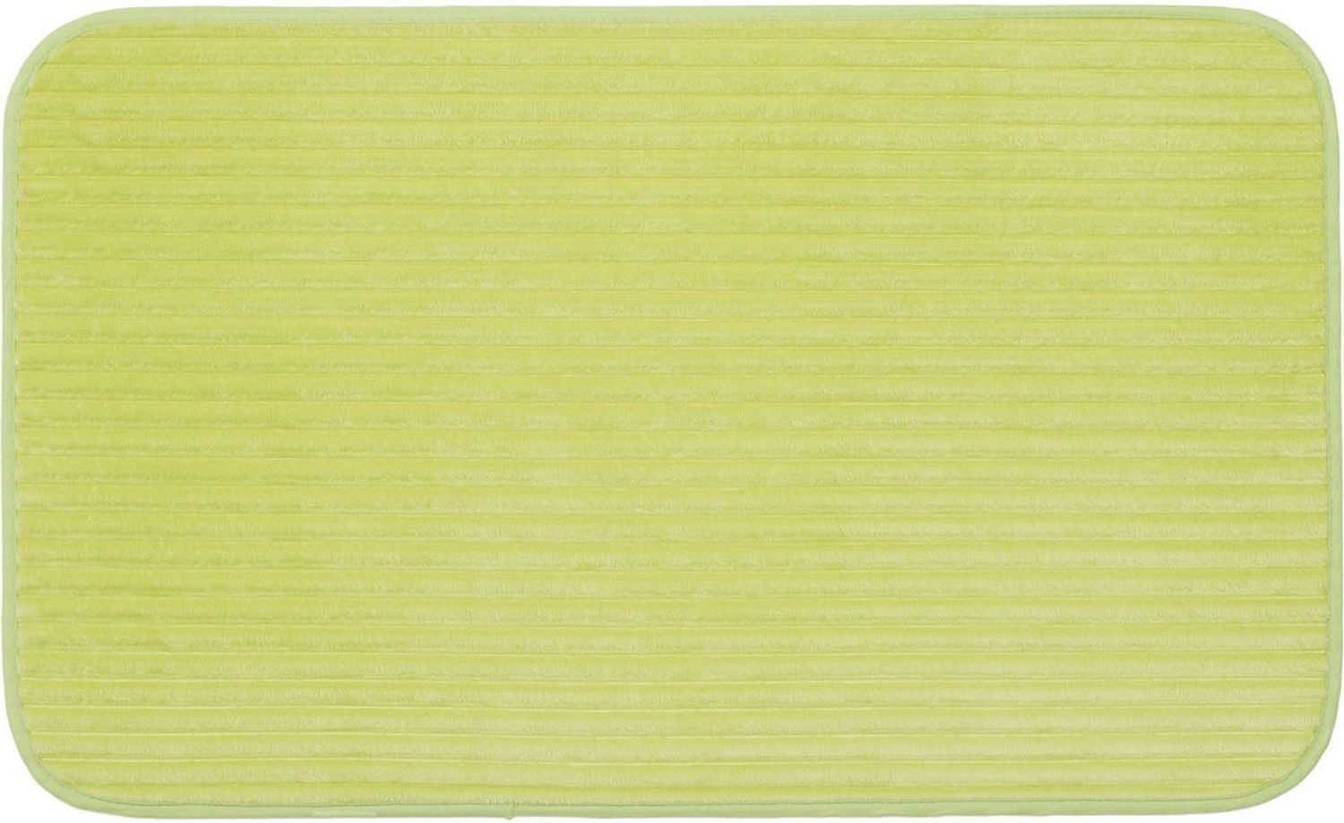 Gözze Badematte Berlin, Höhe 7 mm, rutschhemmend beschichtet, fußbodenheizungsgeeignet, Polyester, rechteckig, Badteppich, Uni Farben, Cord Optik, waschbar Bild 1