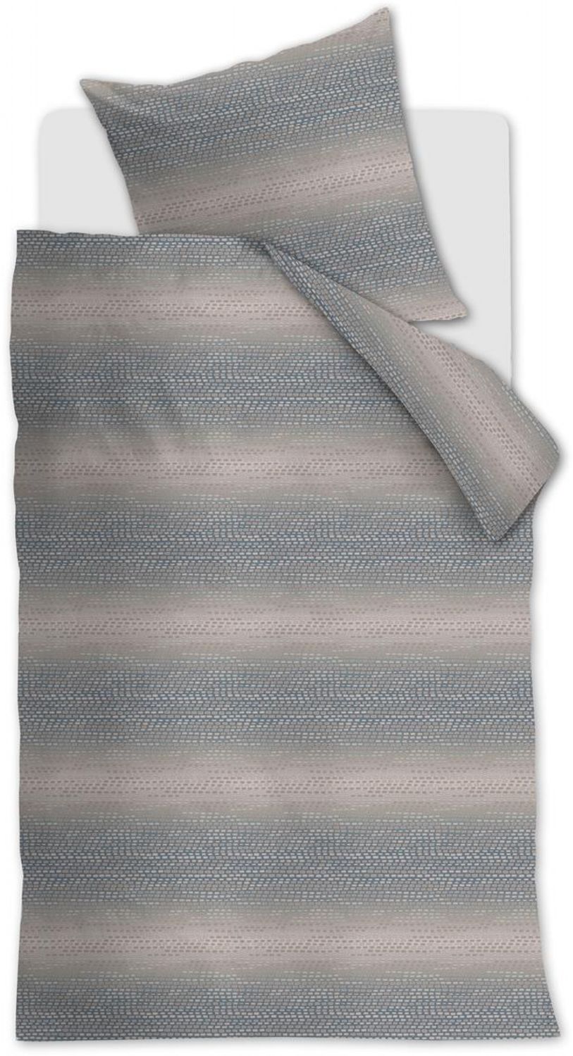 Beddinghouse Vik Blue Grey 155 x 220 cm, Mako-Satin Bettwäsche Bild 1