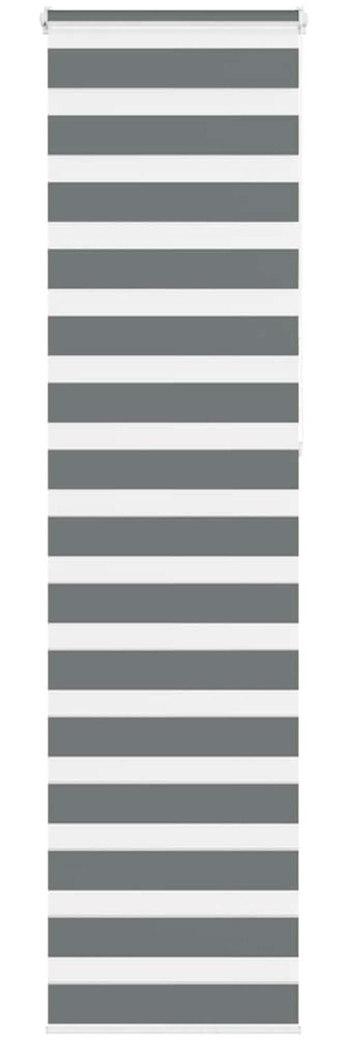 vidaXL Doppelrollo Dunkelgrau 65x230 cm Stoffbreite 60,9 cm Polyester 4014176 Bild 1
