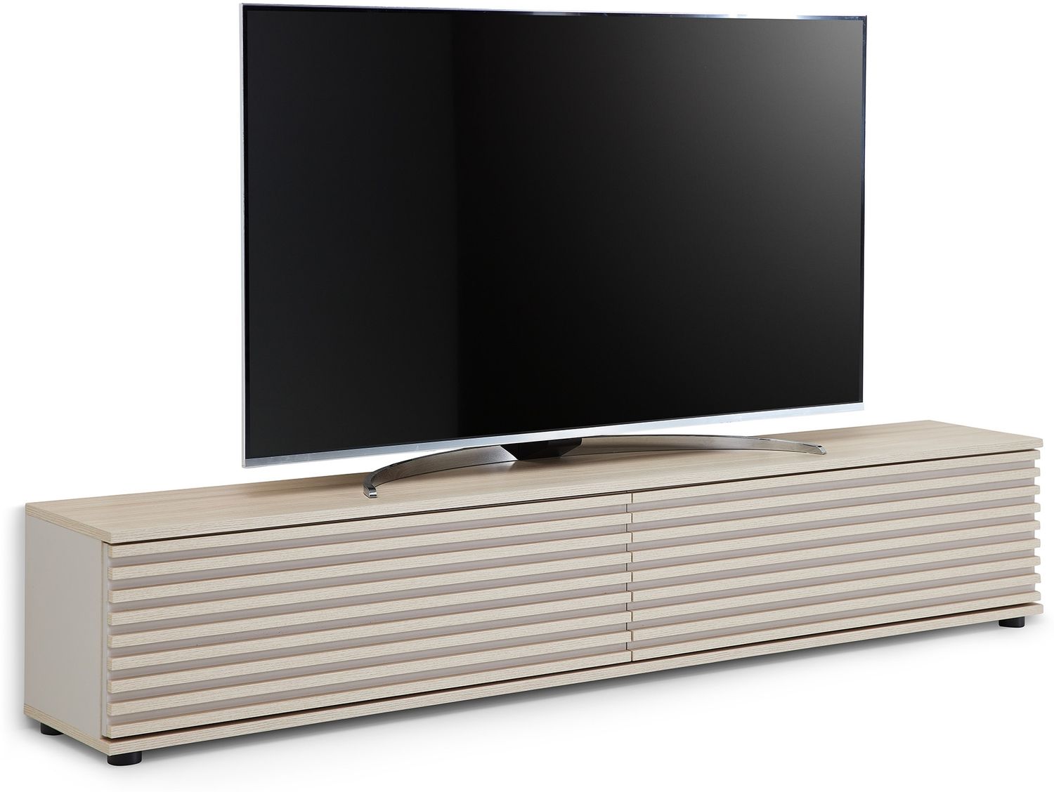 Lowboard >Lumero< in Artisan Eiche Dekor, schwarz - 180x32x31cm (BxHxT) Bild 1