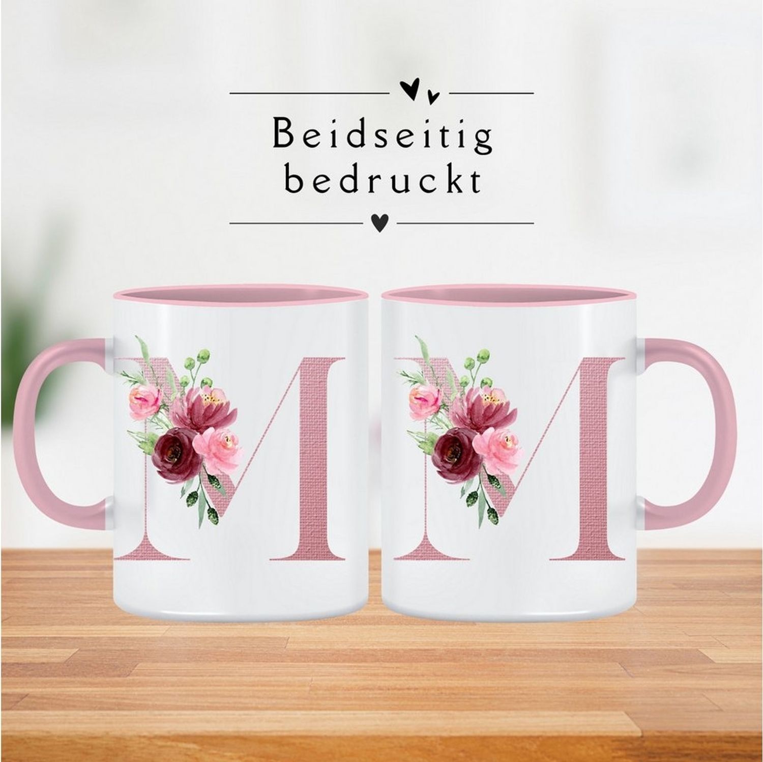 Unal Store Tasse Personalisierte Tasse mit Buchstabe von A bis Z Weihnachten Geschenke Bild 1