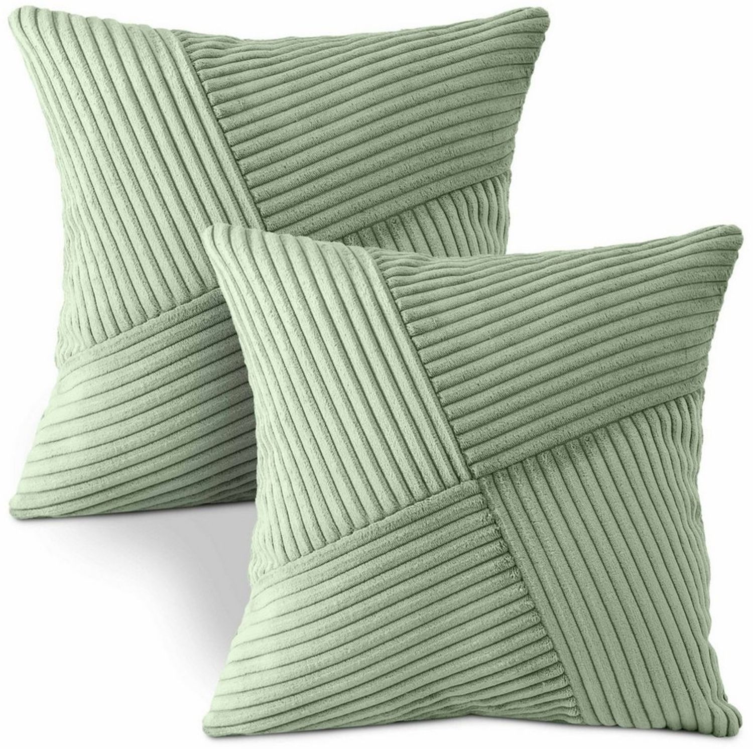 Amilian Kissenbezüge - 2er Set Kissenhüllen - Kissenbezug - Zierkissenbezüge, (2 Stück), 40x40 cm, Kissenhülle für Sofakissen, Dekokissen, Zierkissen, Kissen Bild 1