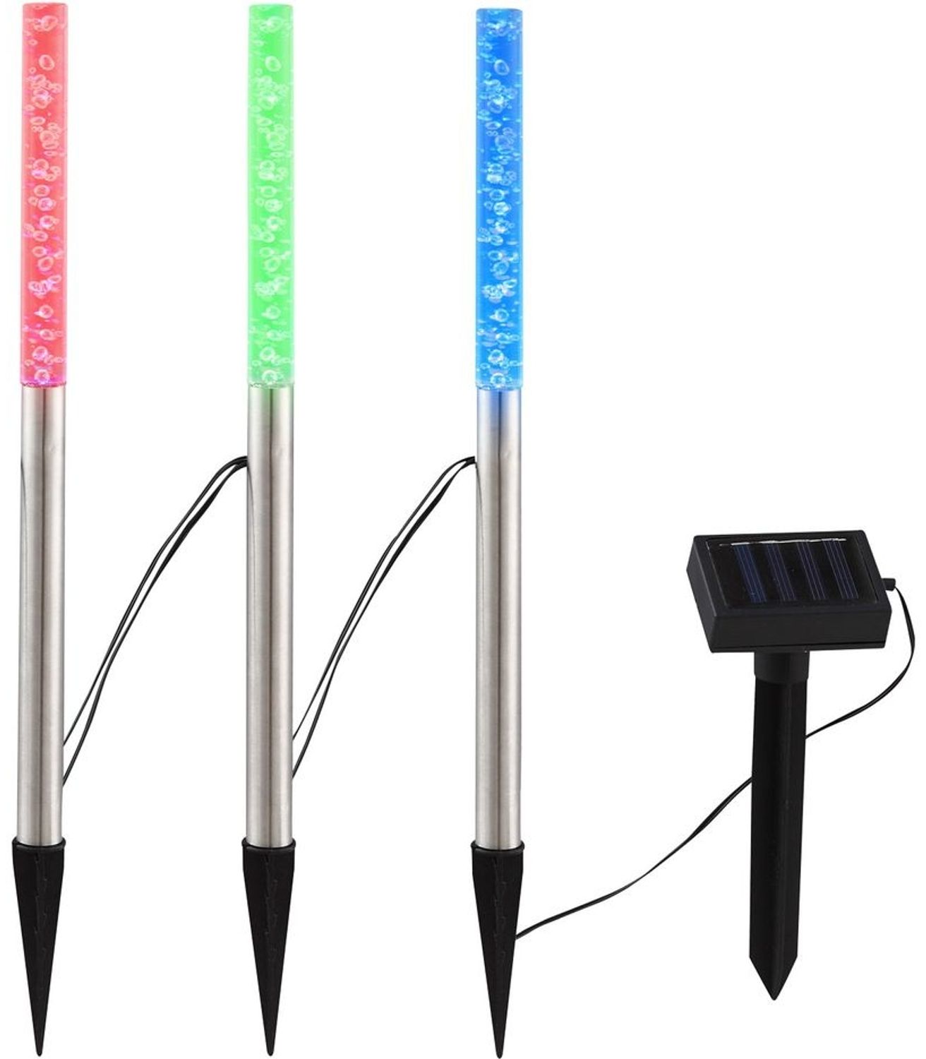 Moderne Solar LED Steckleuchten für den Außenbereich Bild 1
