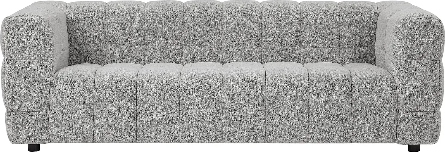 Vente-unique - LERICI Sofa Stoff Grau - B 89 cm x H 72 cm x L 213 cm Bild 1
