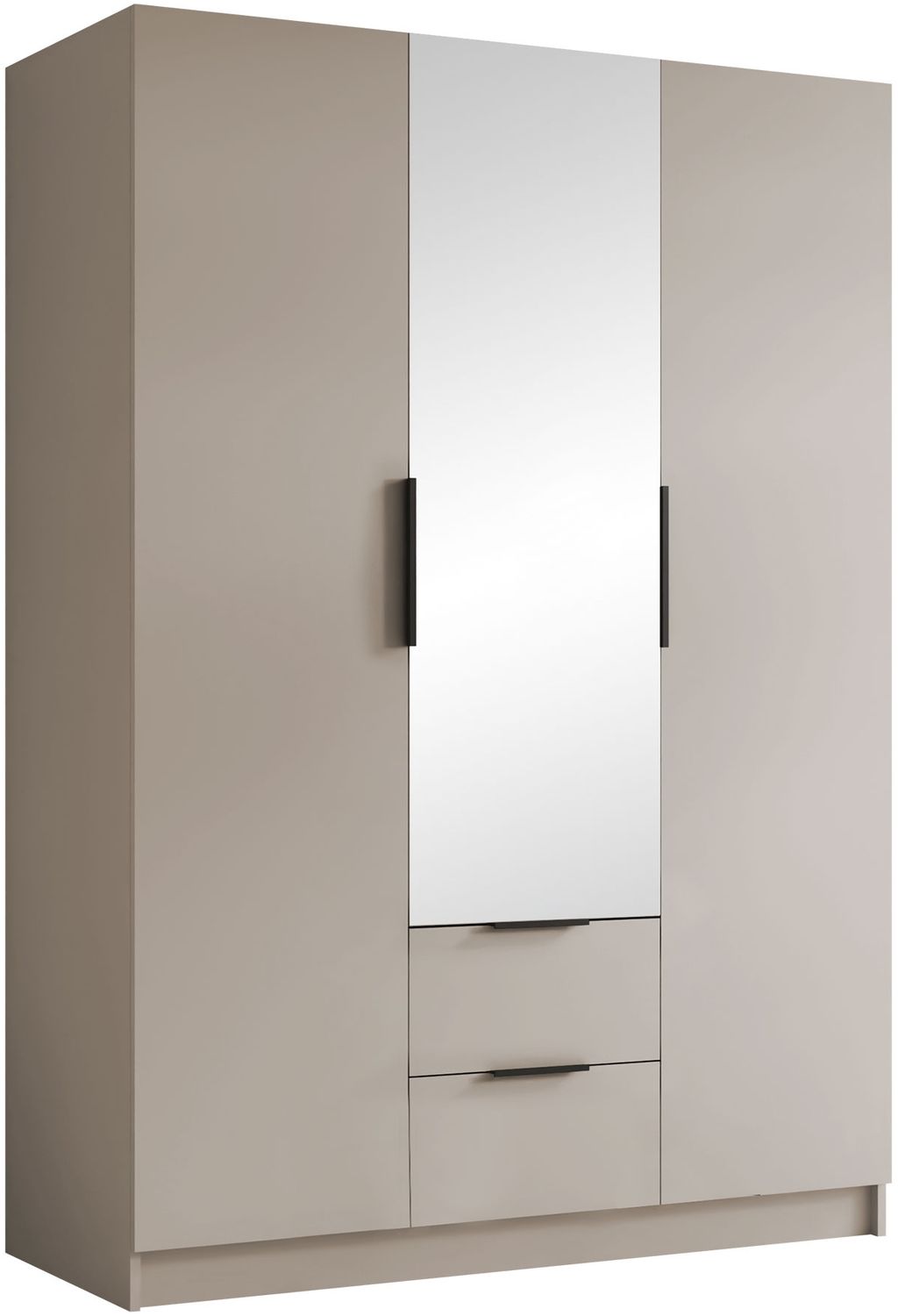 Kleiderschrank Conate II (Farbe: Cashmere / Cashmere + Schwarz) Bild 1