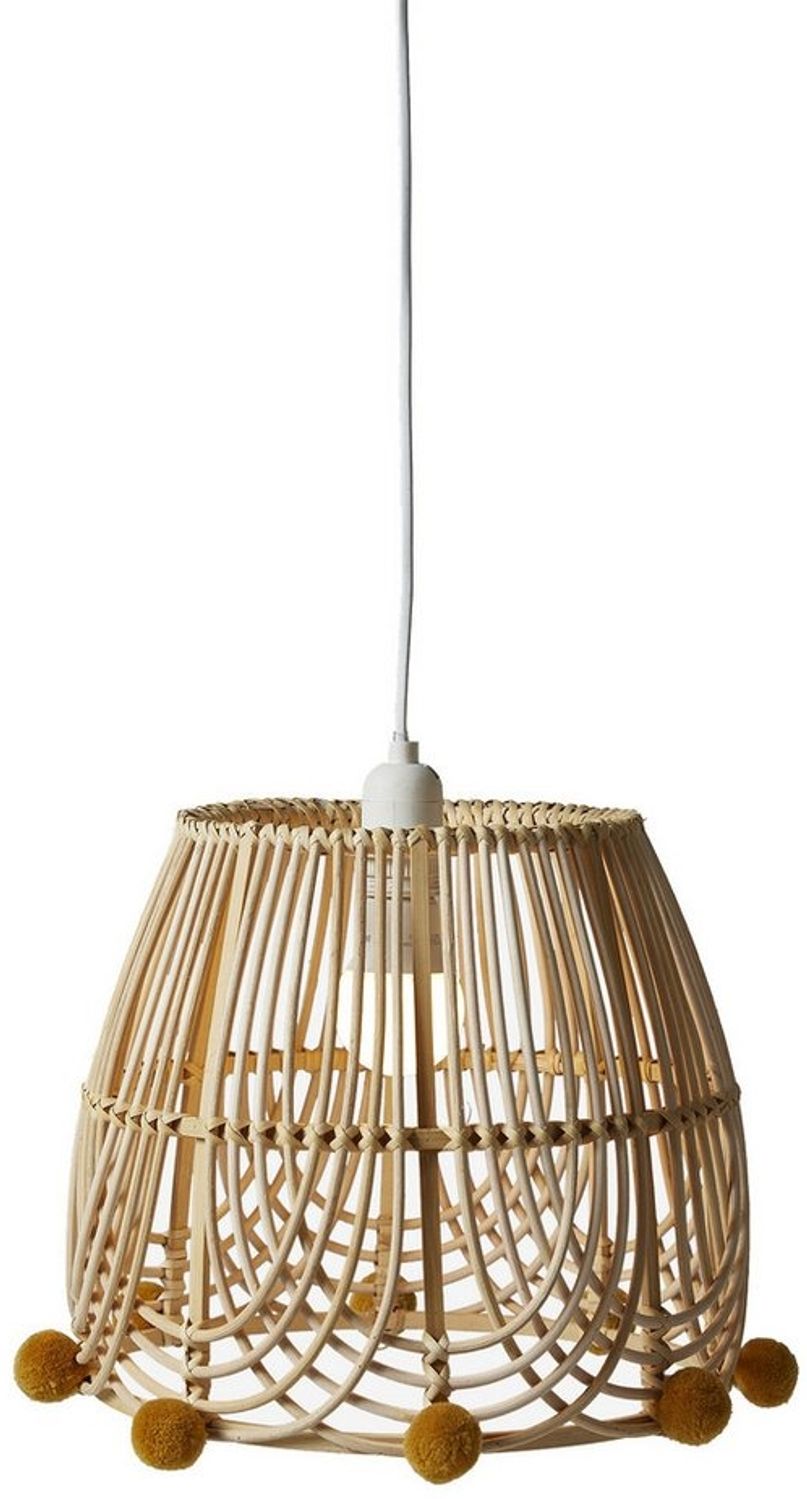 vertbaudet Lampenschirm Kinderzimmer Lampenschirm aus Rattan BOHO Bild 1