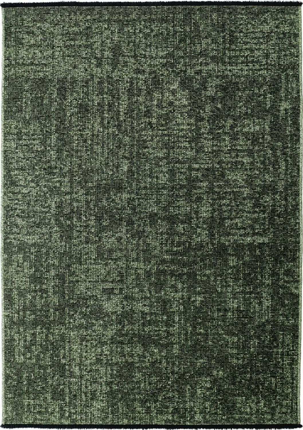 KADIMA DESIGN Wollteppich KOFEL Wohnzimmer Waschbar Schlafzimmer Wohnzimmerteppich Esszimmer, Läufer, Höhe: 9 mm, Grün, 80x150 cm, Esszimmerteppich Schlafzimmerteppich Waschbar Bild 1