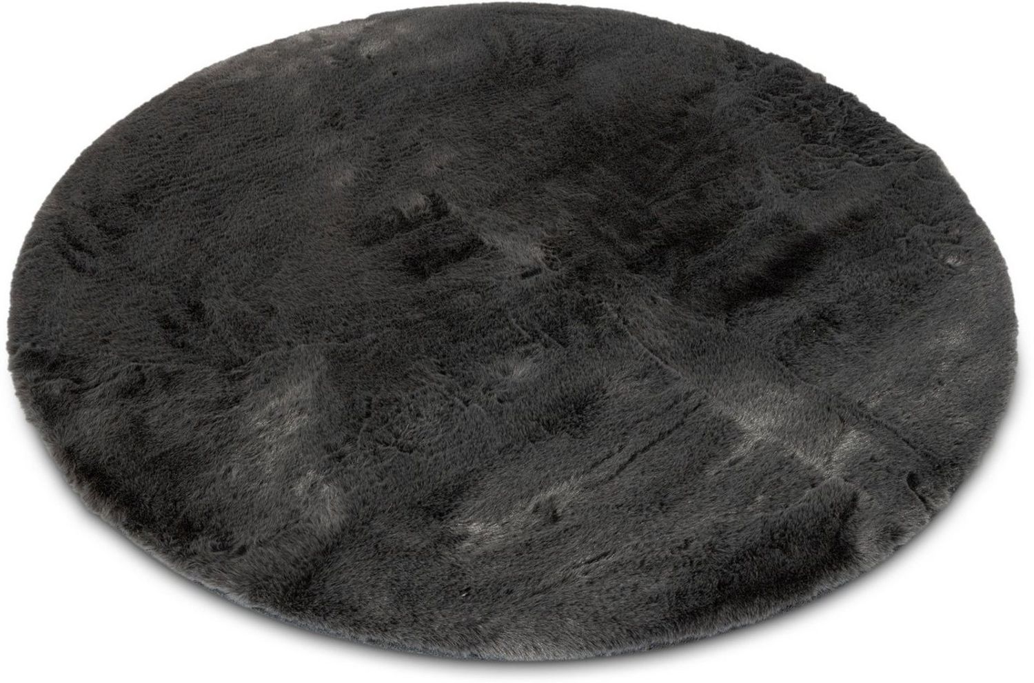 Gino Falcone Fellteppich Kuschelteppich Chiara, rund, Höhe: 30 mm, Kunstfell, Kaninchenfell-Haptik, besonders weicher Langflor Bild 1