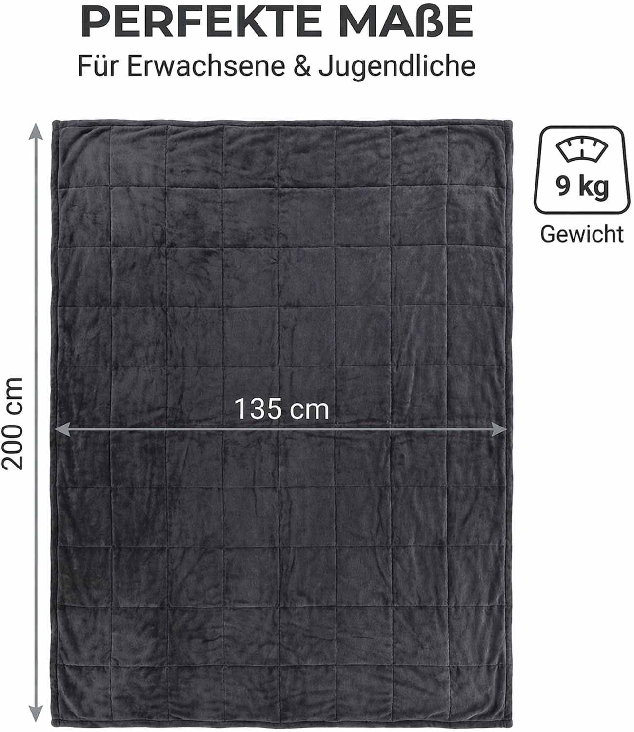 Wagner Entspannungsdecke Gewichtsdecke Therapiedecke 150x200 cm, 6 kg Bild 1