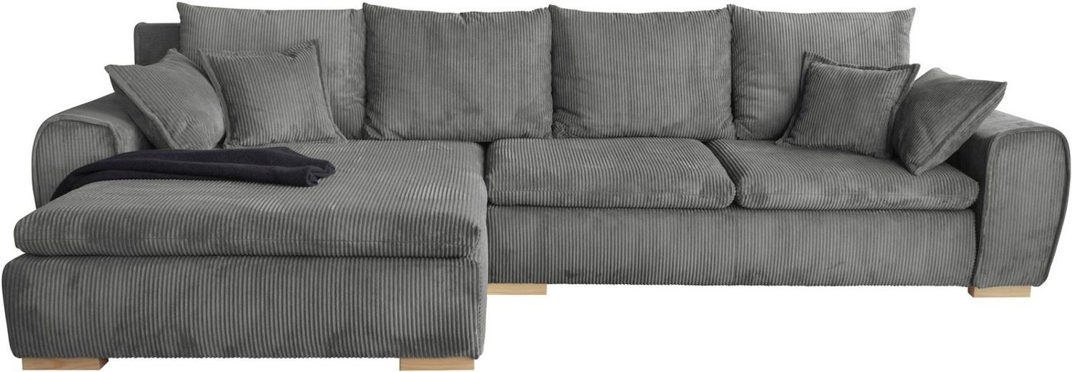 Home affaire Ecksofa Katja L-Form, B: 325 cm - OTTO. Verlässliche Qualität, Bettfunktion, Bettkasten & 4 Zierkissen Bild 1
