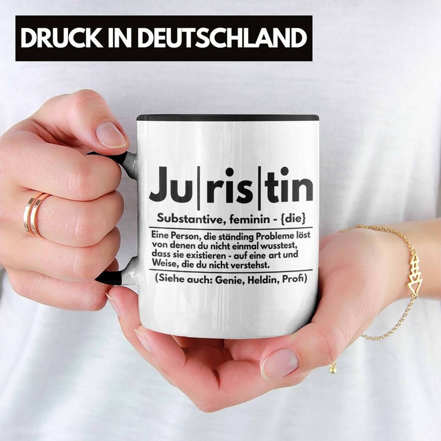Trendation Tasse Trendation - Juristin Tasse Geschenk Anwalt Jura Studentin Examen Gesc Bild 1