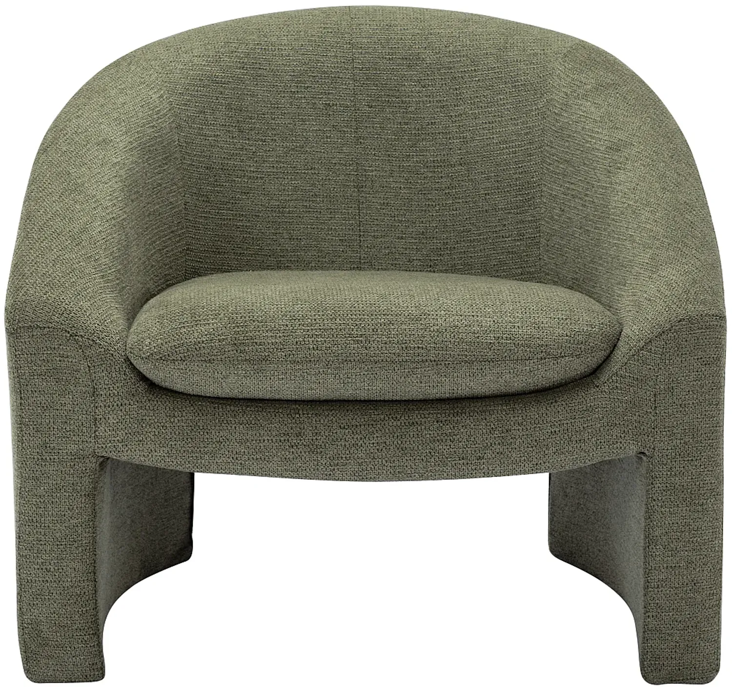 Vente-unique - OSSANA Sessel Stoff Grün - B 74 cm x H 74 cm x L 83 cm Bild 1
