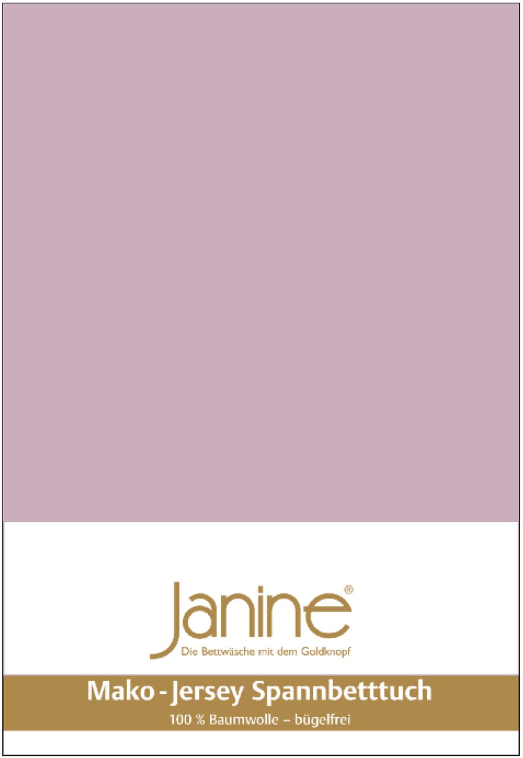 Janine Mako Jersey Spannbetttuch Bettlaken 140-160x200 cm OVP 5007 21 altrose Bild 1