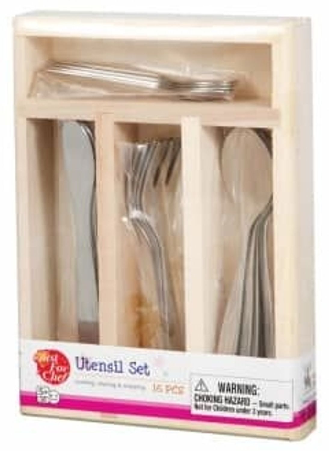 Besttoy - Besteckkasten aus Holz mit Metallbesteck 16-teilig Bild 1
