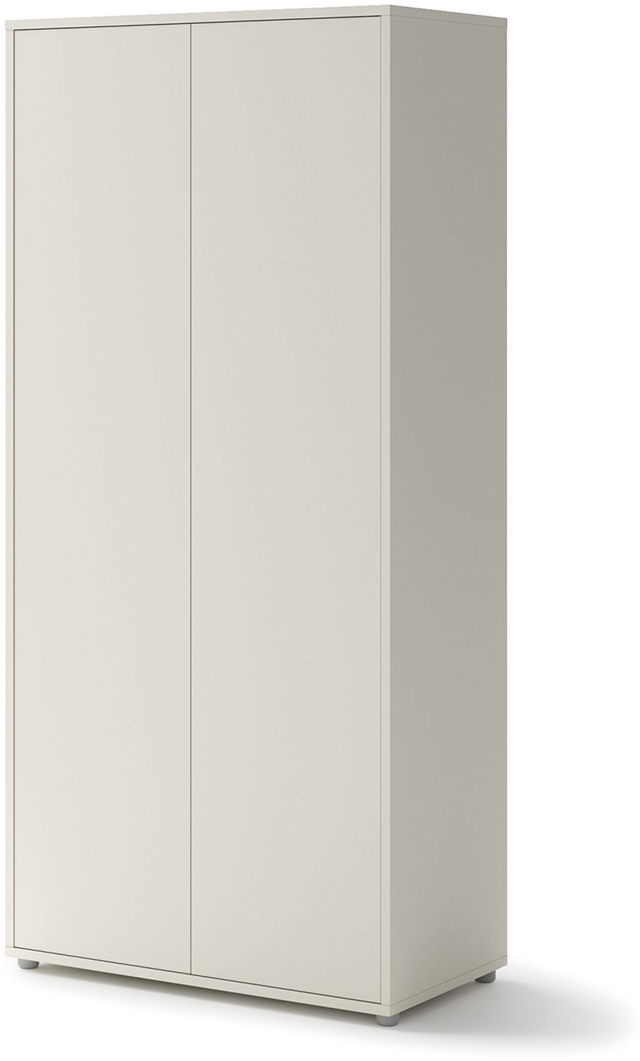 MEBLINI Kleiderschrank 2 Türig für Schrankbett Bed Concept - Drehtürenschrank mit Einlegeböden und Kleiderstange - BC-20 - Kaschmir Bild 1