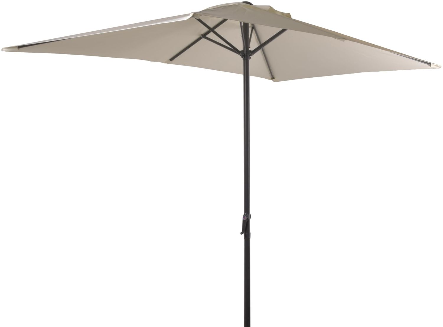 Sonnenschirm LOTA 250x145cm 6 Streben Anthrazit Polyester | Gartenschirm Balkonschirm UV-Schutz Bild 1