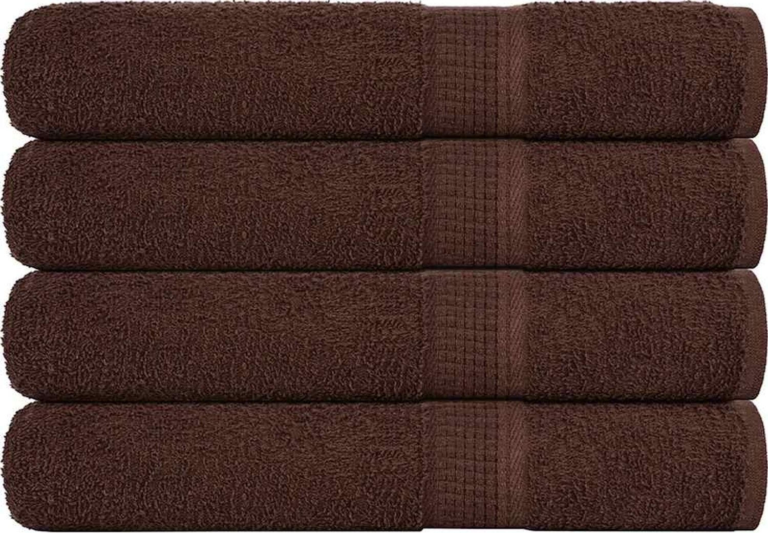 vidaXL Saunatücher FROGN 4 Stk. Braun 80x200 cm 360 g/m² 136768 Bild 1