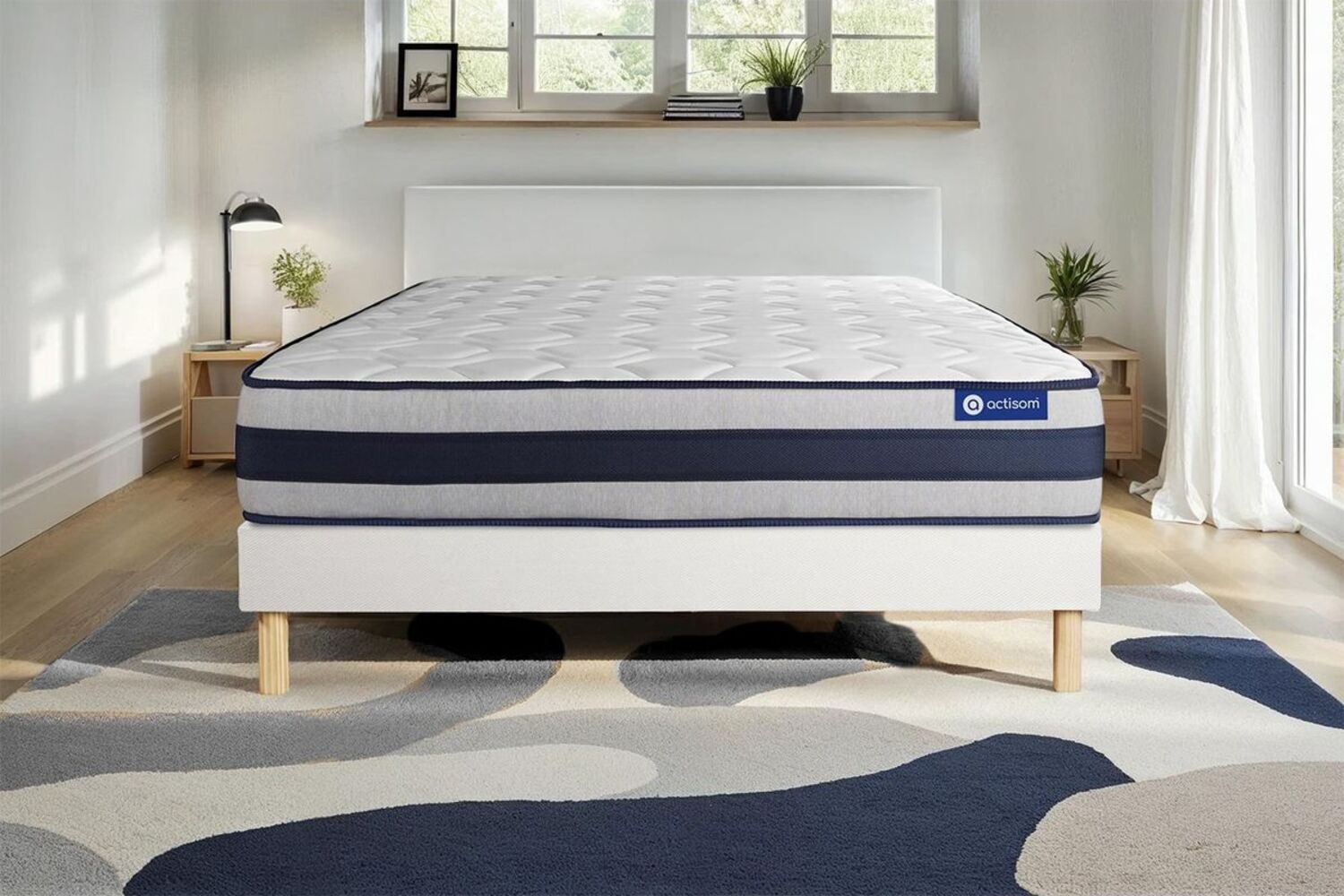 Actimemo ergo Matratze 140x210 cm + Bettgestell mit Lattenrost, Härtegrad 4, Memory-Schaum, Höhe : 24 cm Bild 1