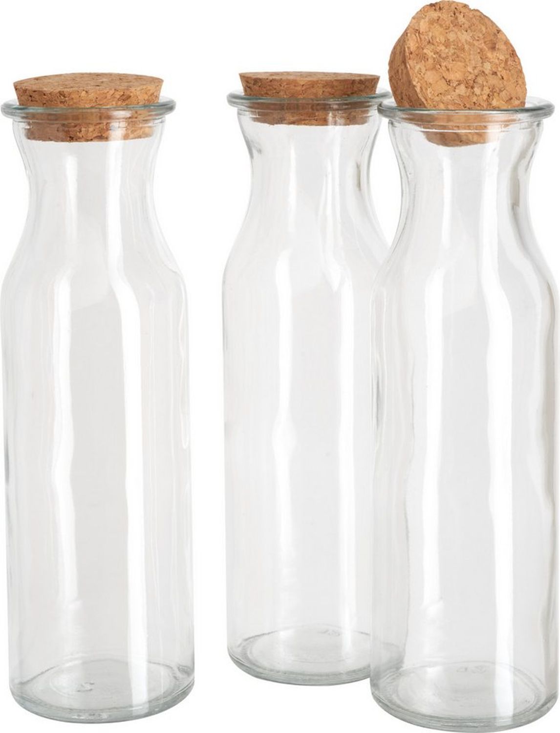 VBS Trinkflasche Glasflaschen Milk, 3er-Set Bild 1