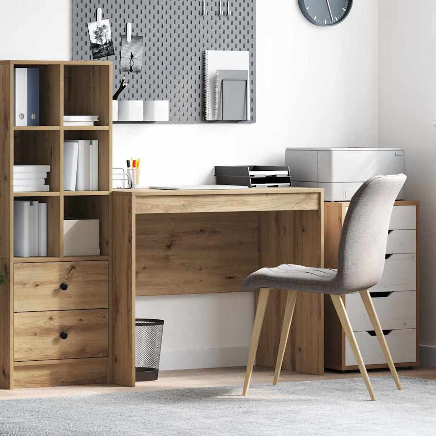 vidaXL Schreibtisch Artisan-Eiche 90 x 50 x 76 cm 869441 Bild 1