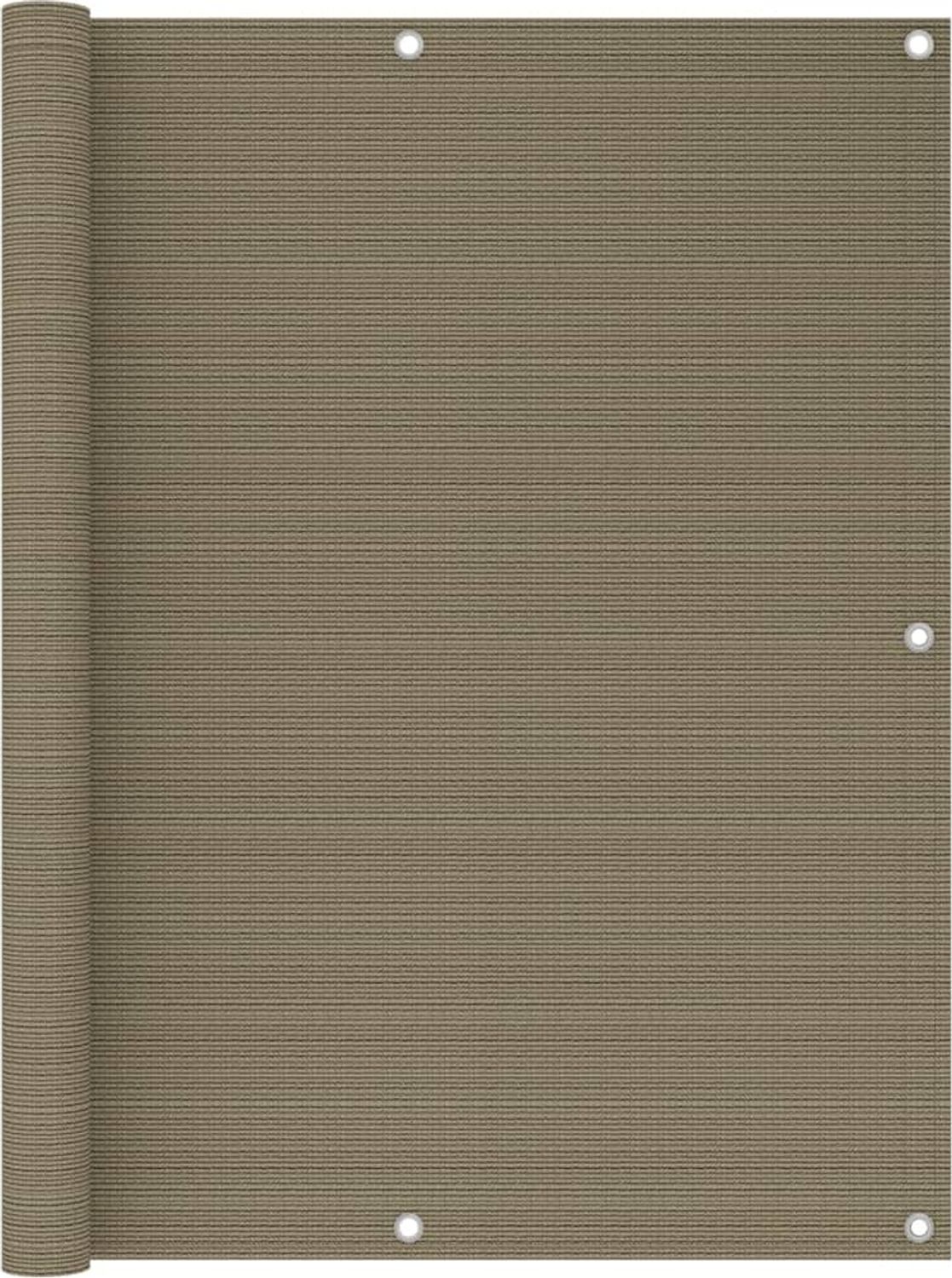 vidaXL Balkon-Sichtschutz Taupe 120x500 cm HDPE 310966 Bild 1