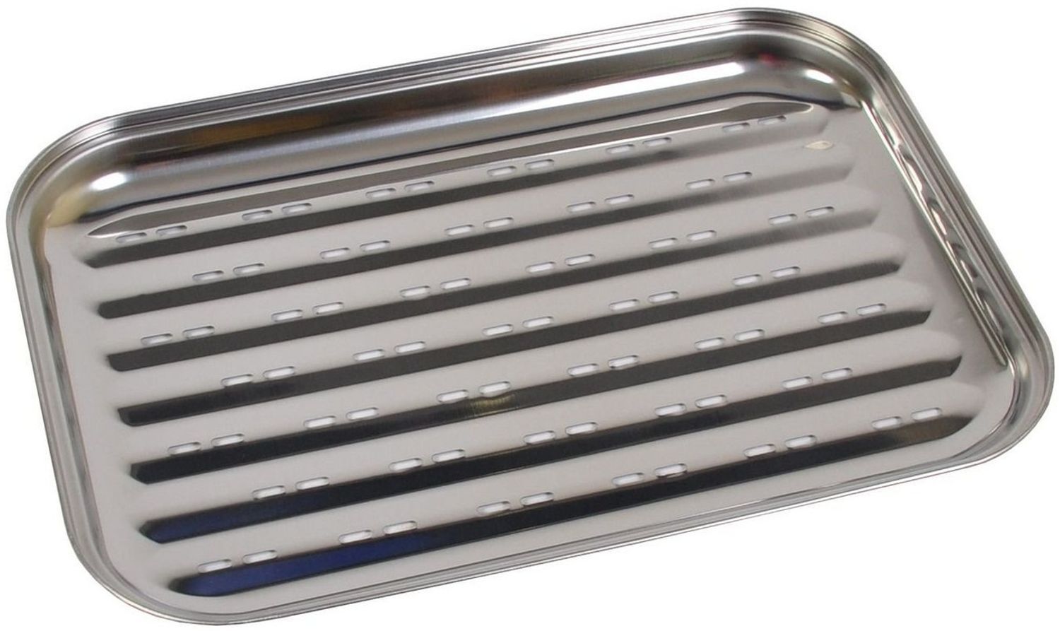 Edelstahl Grillschale, BBQ Grillzubehör, 35x24cm , 1x Grillschale Bild 1