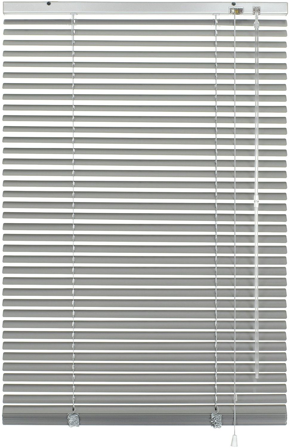 Gardinia Alu-Jalousie, Sicht-, Licht- und Blendschutz, Wand- und Deckenmontage, Alle Montage-Teile inklusive, Aluminium-Jalousie, Silber, 60x175 cm (BxH) Bild 1