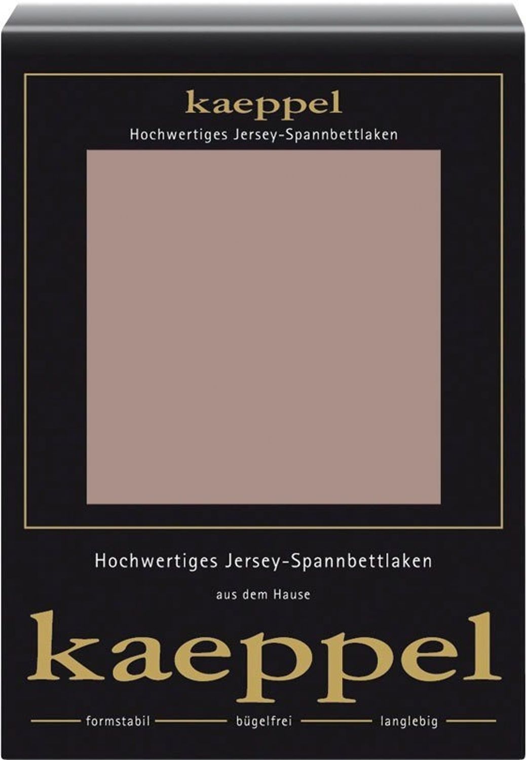 Kaeppel Spannbettlaken Single Jersey Mako Elasthan, Jersey-Elasthan, Gummizug: rundum, (1 Stück), aus 97% Baumwolle und 3% Elasthan Bild 1