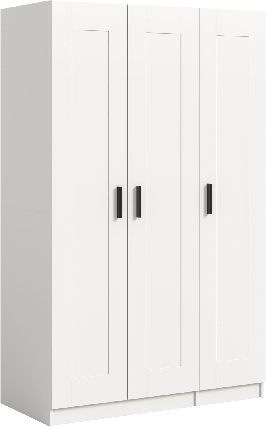 Visby Kleiderschrank 3-türig in weiß Bild 1