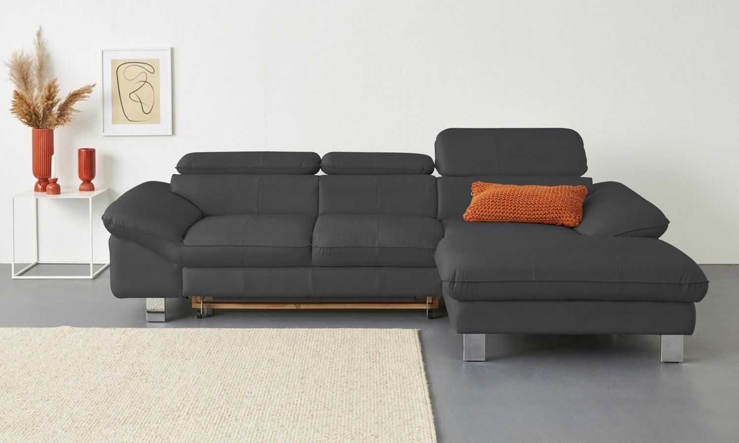 COTTA Ecksofa Driver L-Form, mit Kopfteilverstellung, wahlweise mit Bettfunktion und Bettkasten Bild 1