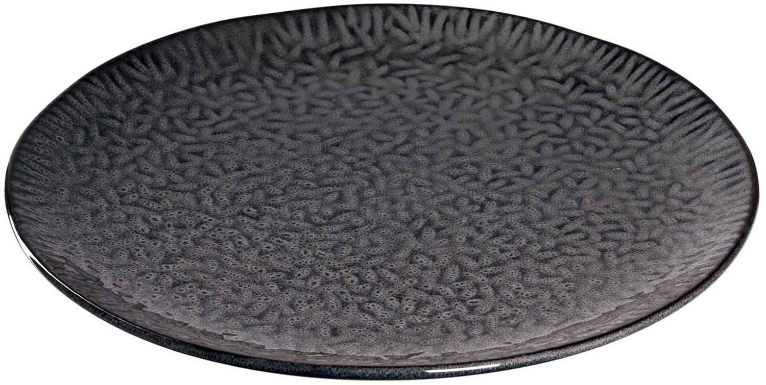 Leonardo MATERA Keramikteller Pizzateller 32 cm anthrazit Bild 1