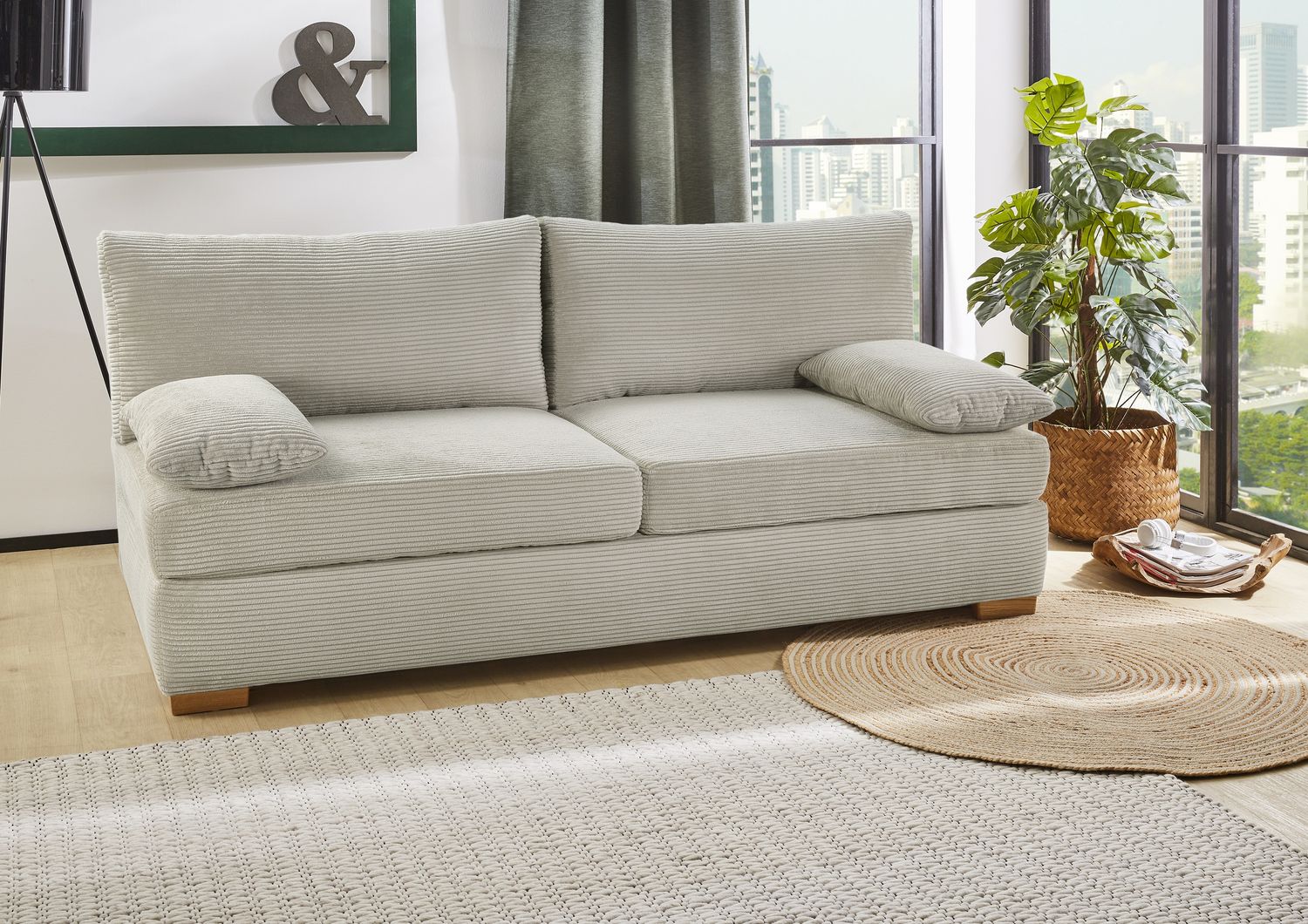 Job 'Derby KPL' Funktionssofa, Cord light greige Bild 1