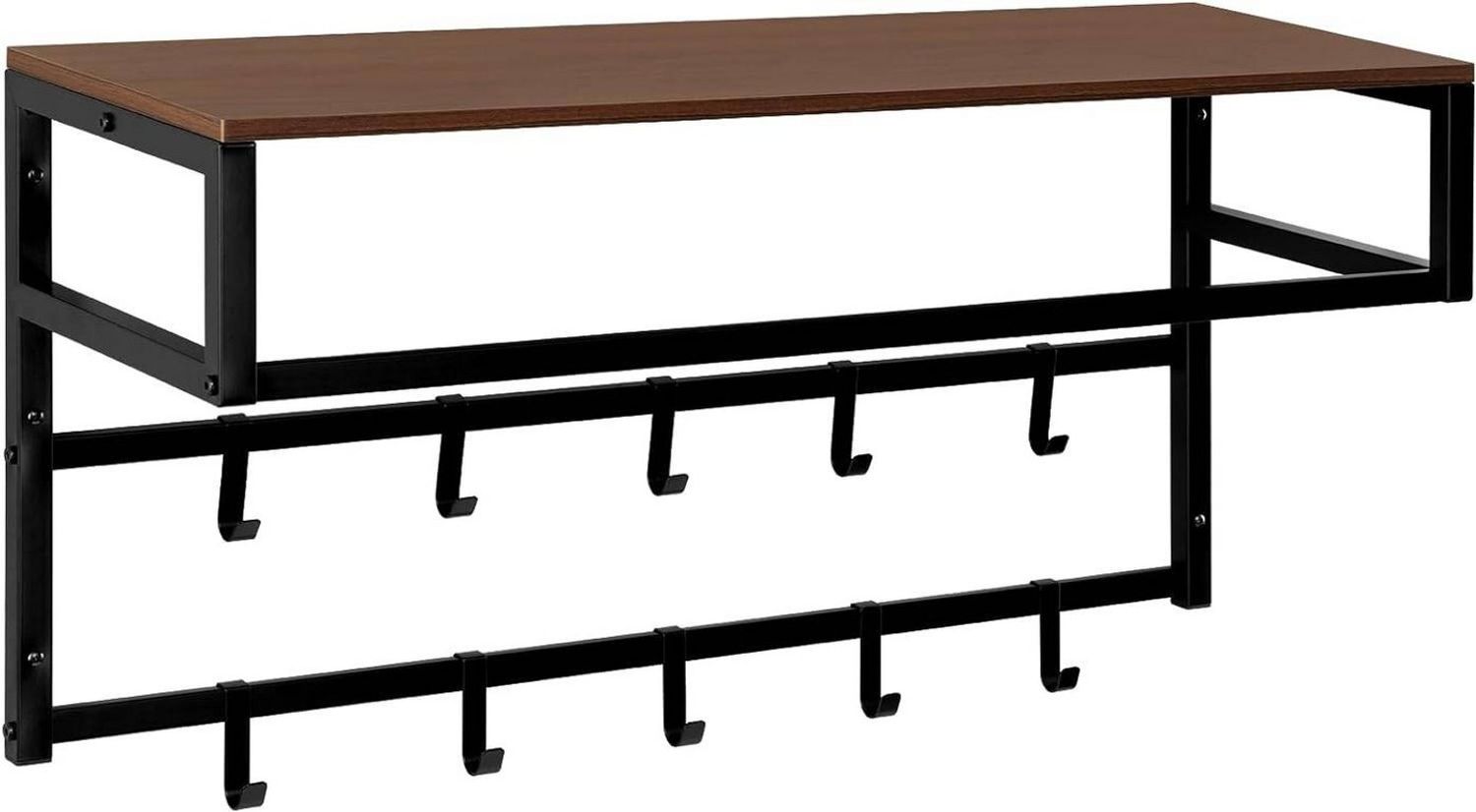 EUGAD Wandgarderobe (1 St), mit Ablage 10 Haken, 80 x 41 x 30 cm Bild 1