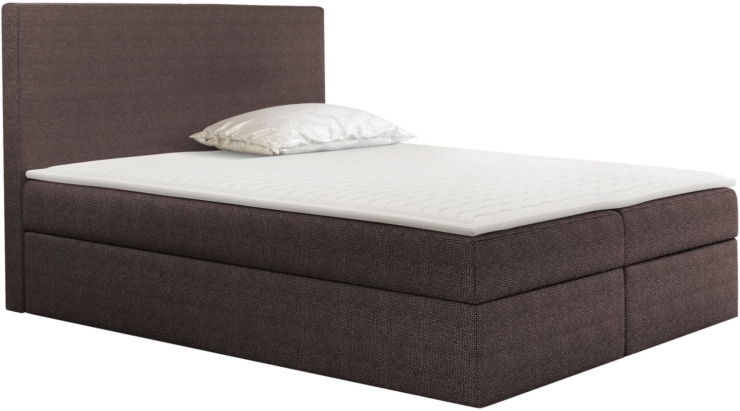 Boxspringbett Home, Braun, 140x200 cm Bild 1