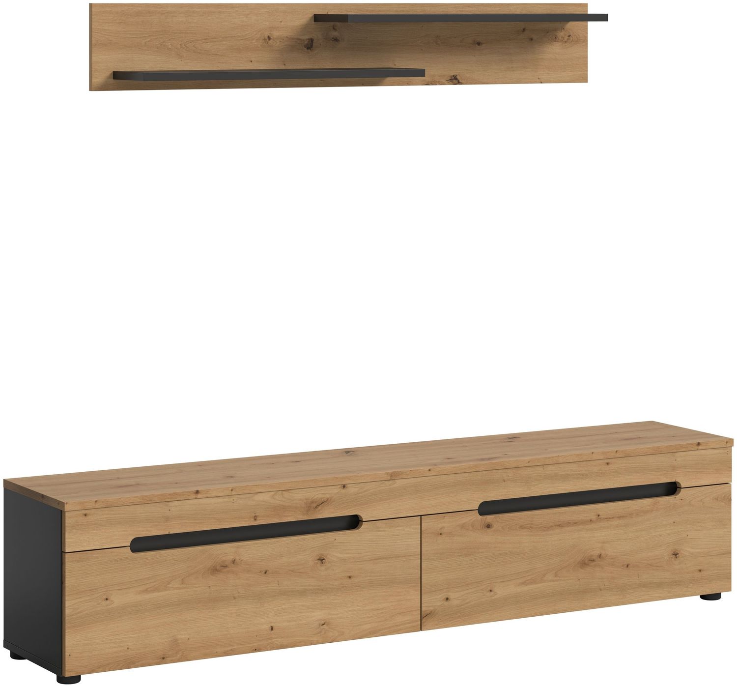 TV Element inkl. Wandboard (B/H/T: 170x38x33 cm) in Artisan Nachbildung Bild 1
