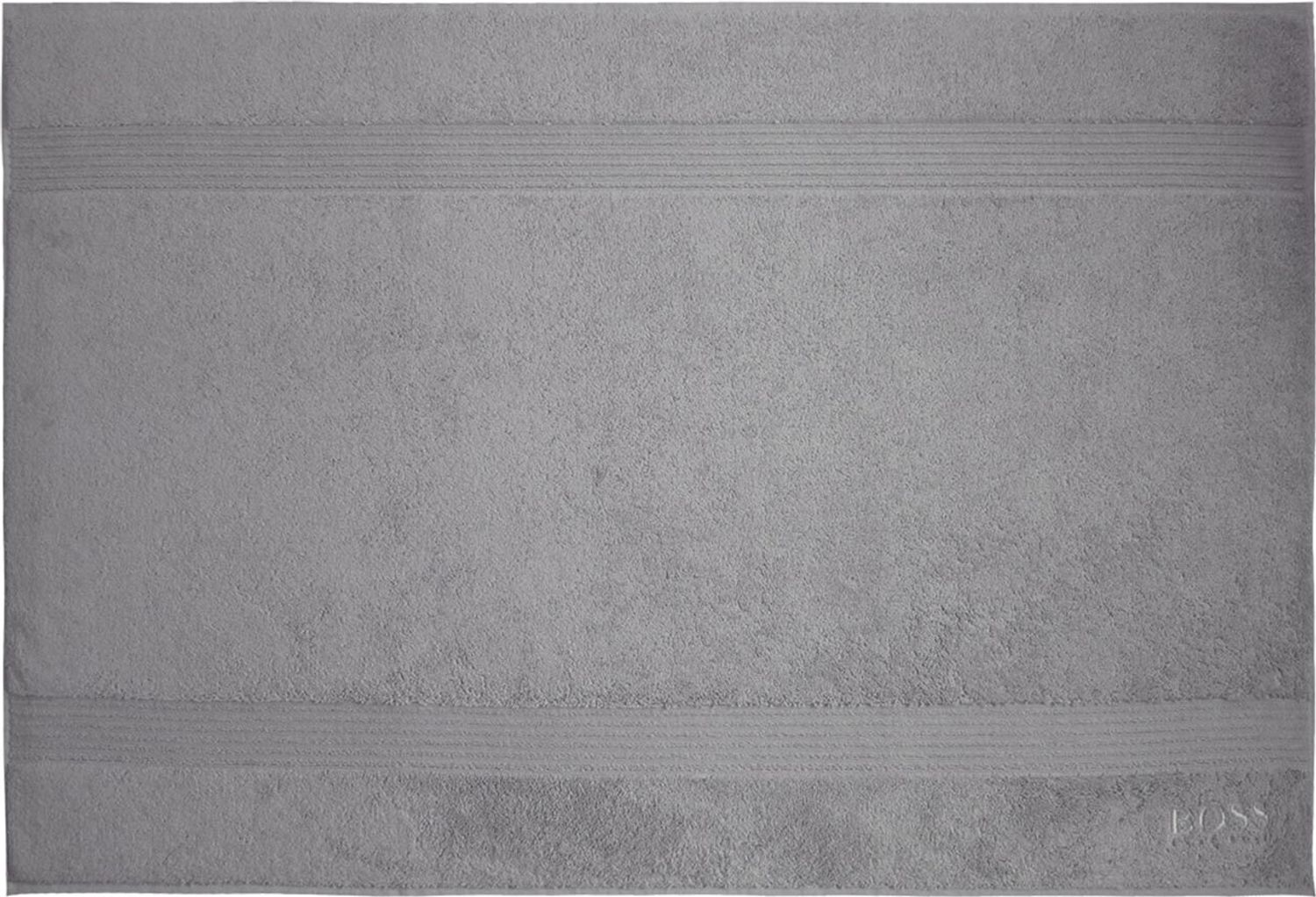 BOSS Badematte - LOFT, Badvorleger, Baumwolle Hellgrau 60x90 cm Bild 1