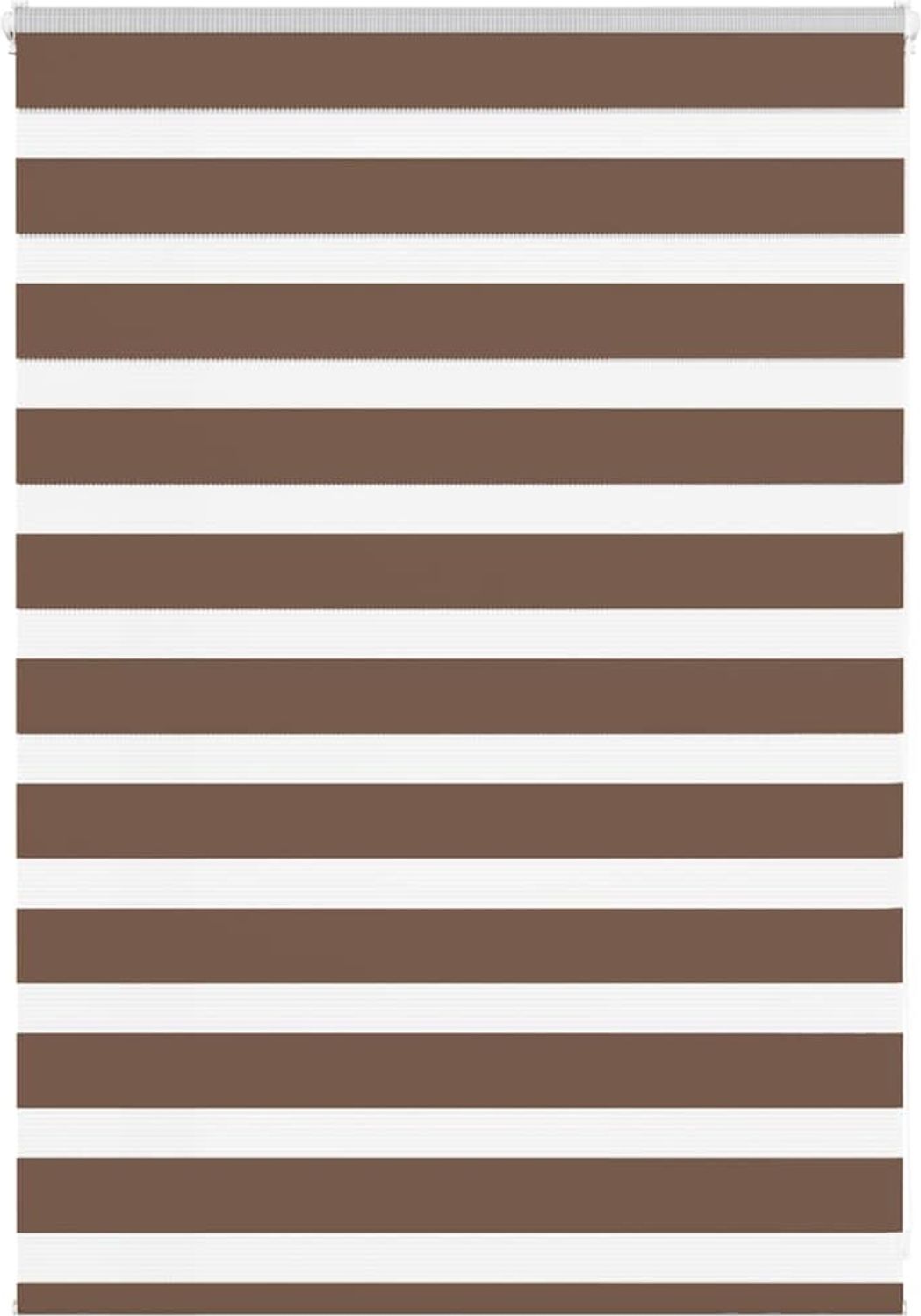 vidaXL Doppelrollo Braun 105x100 cm Stoffbreite 100,9 cm Polyester 4014314 Bild 1