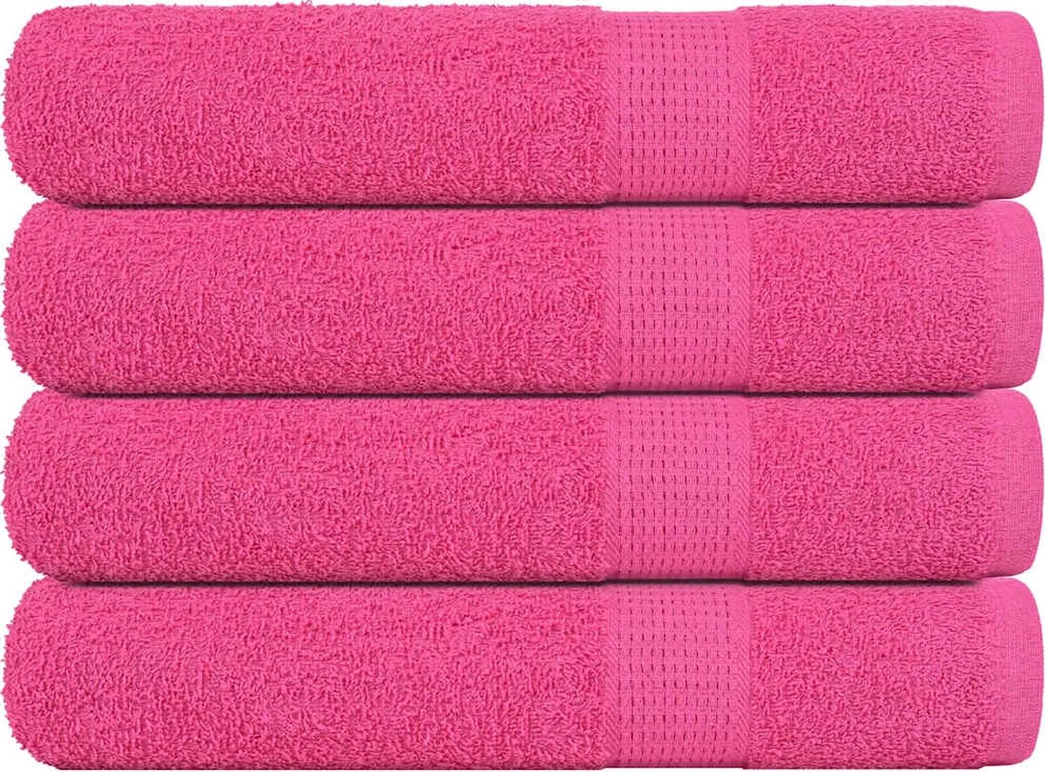 vidaXL Saunatücher FROGN 4 Stk. Rosa 80x200 cm 360 g/m² 137056 Bild 1