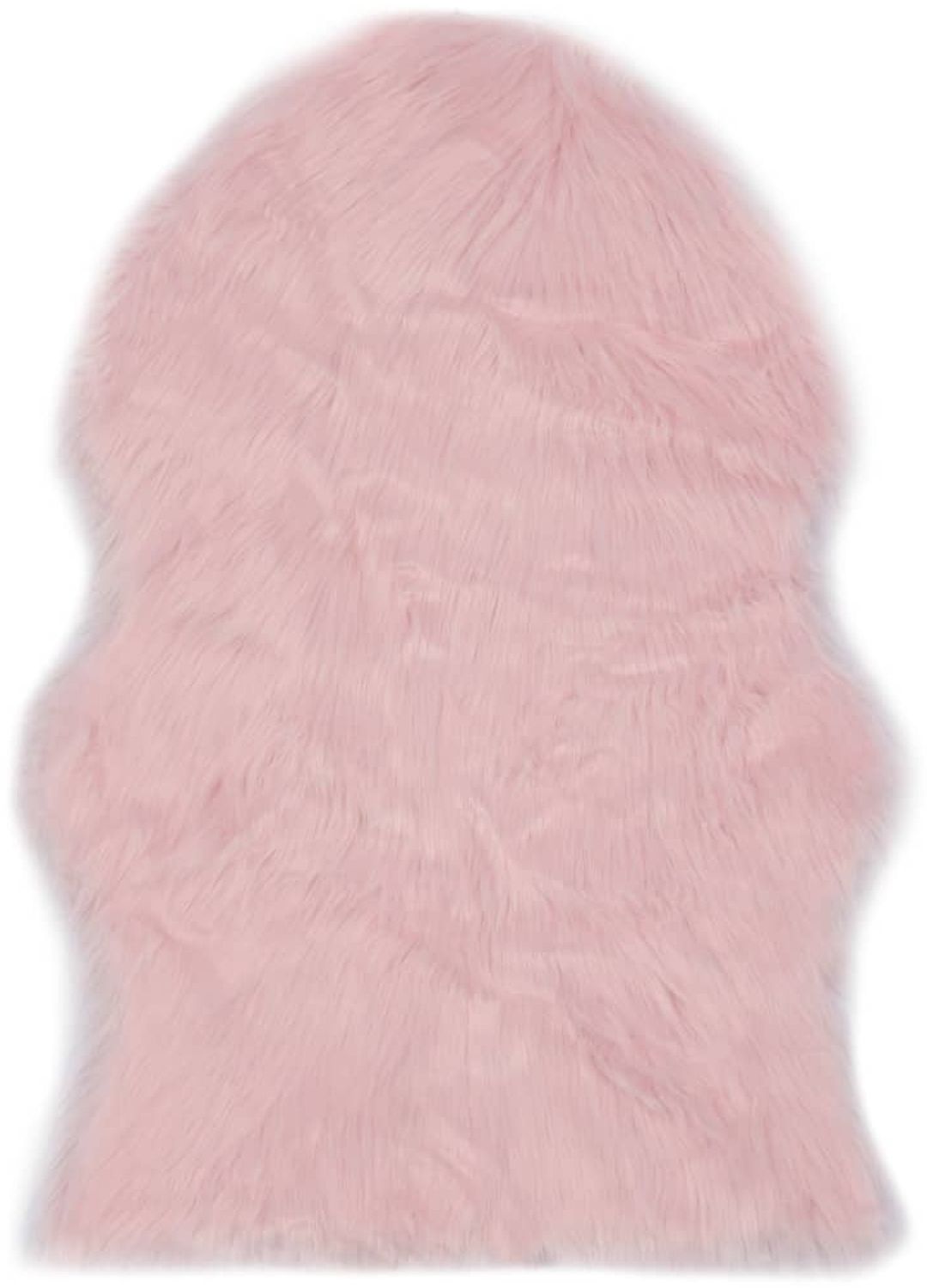vidaXL Teppich 60x90 cm Künstlicher Schafspelz Rosa 284711 Bild 1