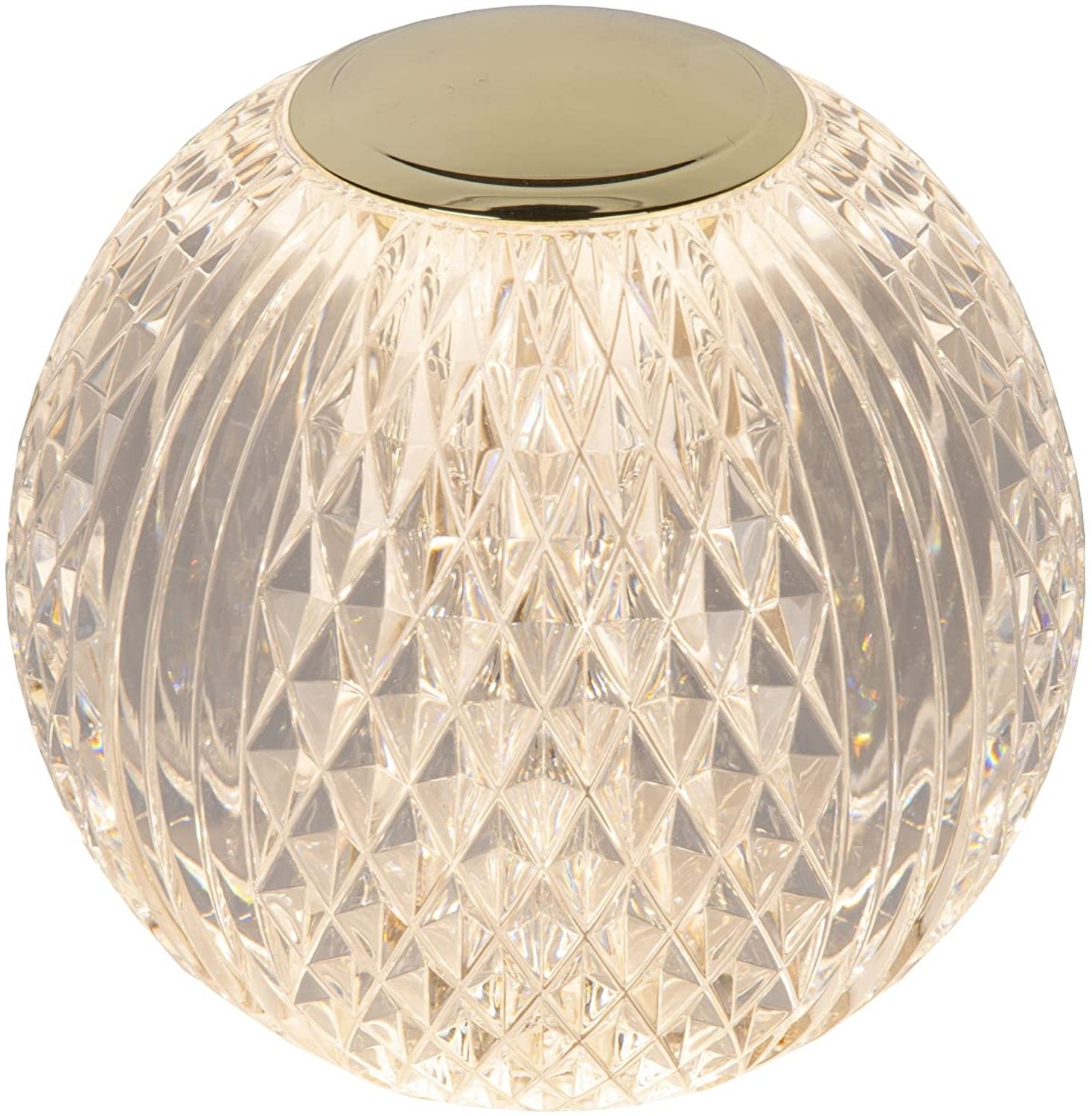 LUCIDE CINTRA - wiederaufladbare Tischlampe - Akku/Batterie - Ø 11 cm - LED 3 StepDim - 1x2W 3000K - Transparent Bild 1