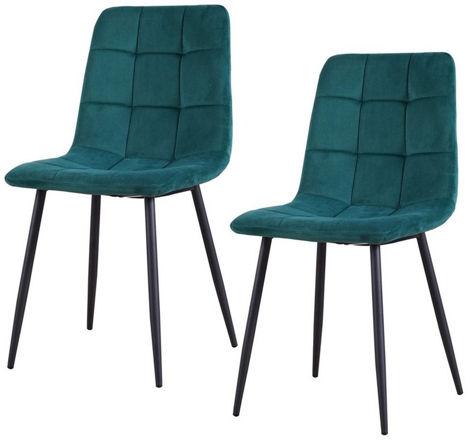 HTI-Living Esszimmerstuhl Stuhl Mesa Velvet Grün (Set, 2 St), Esszimmerstuhl Samt Bild 1