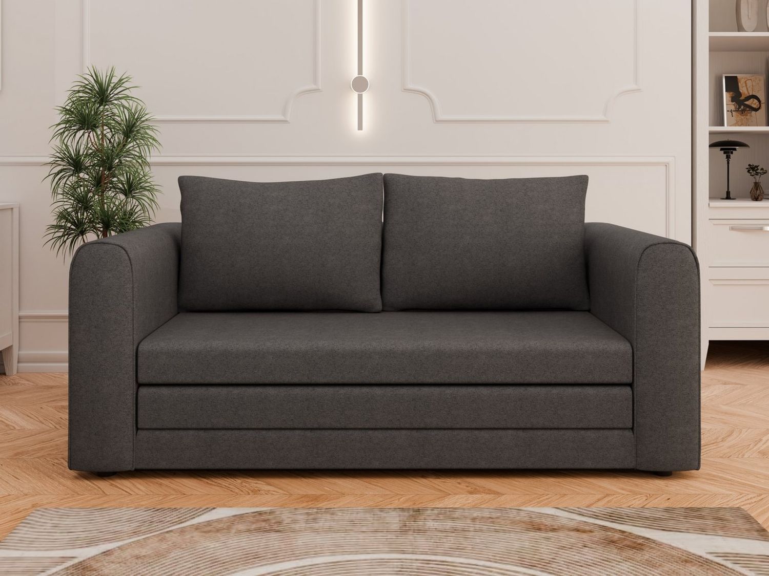 Homesy Schlafsofa Arelis – Moderne 2-Sitzer Sofa mit Bettfunktion, Bestseller, Platzsparendes Sofa mit Gästebettfunktion Bild 1