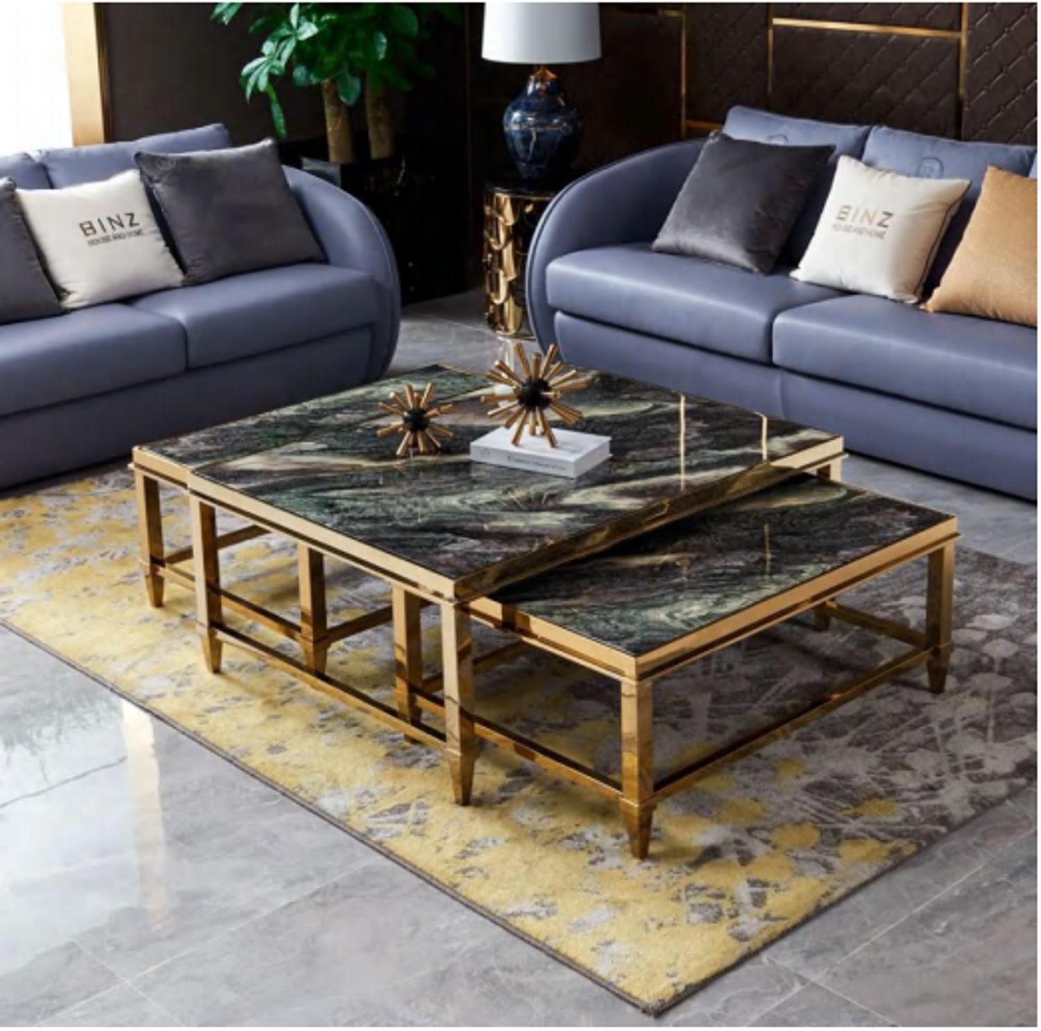 Doppel Couchtisch Kaffeetisch Beistelltisch Design Wohnzimmertisch Tische Bild 1