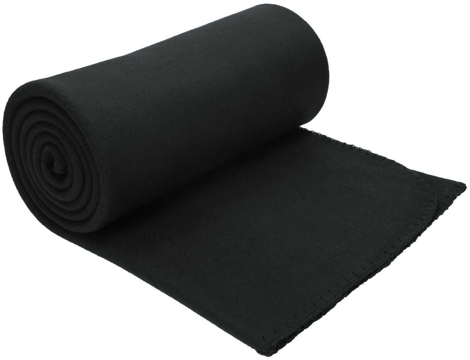Wohndecke Luxus Fleecedecke Kuscheldecke Größe 130x170 cm Farbe schwarz, Betz, Qualität 180 g/m Bild 1