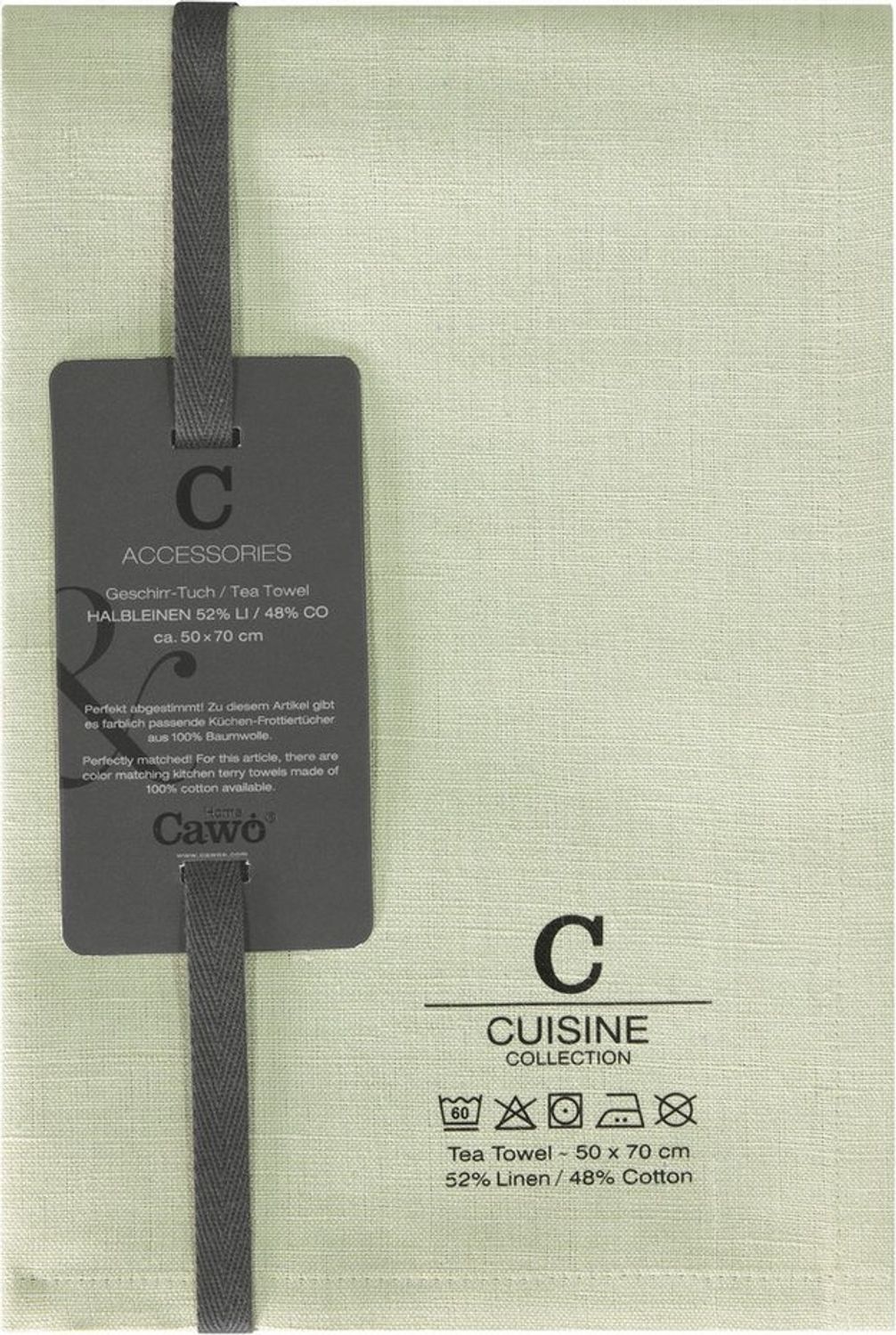 Cawö Home Geschirrtuch Cuisine Nature Uni 531, (1-tlg) Bild 1