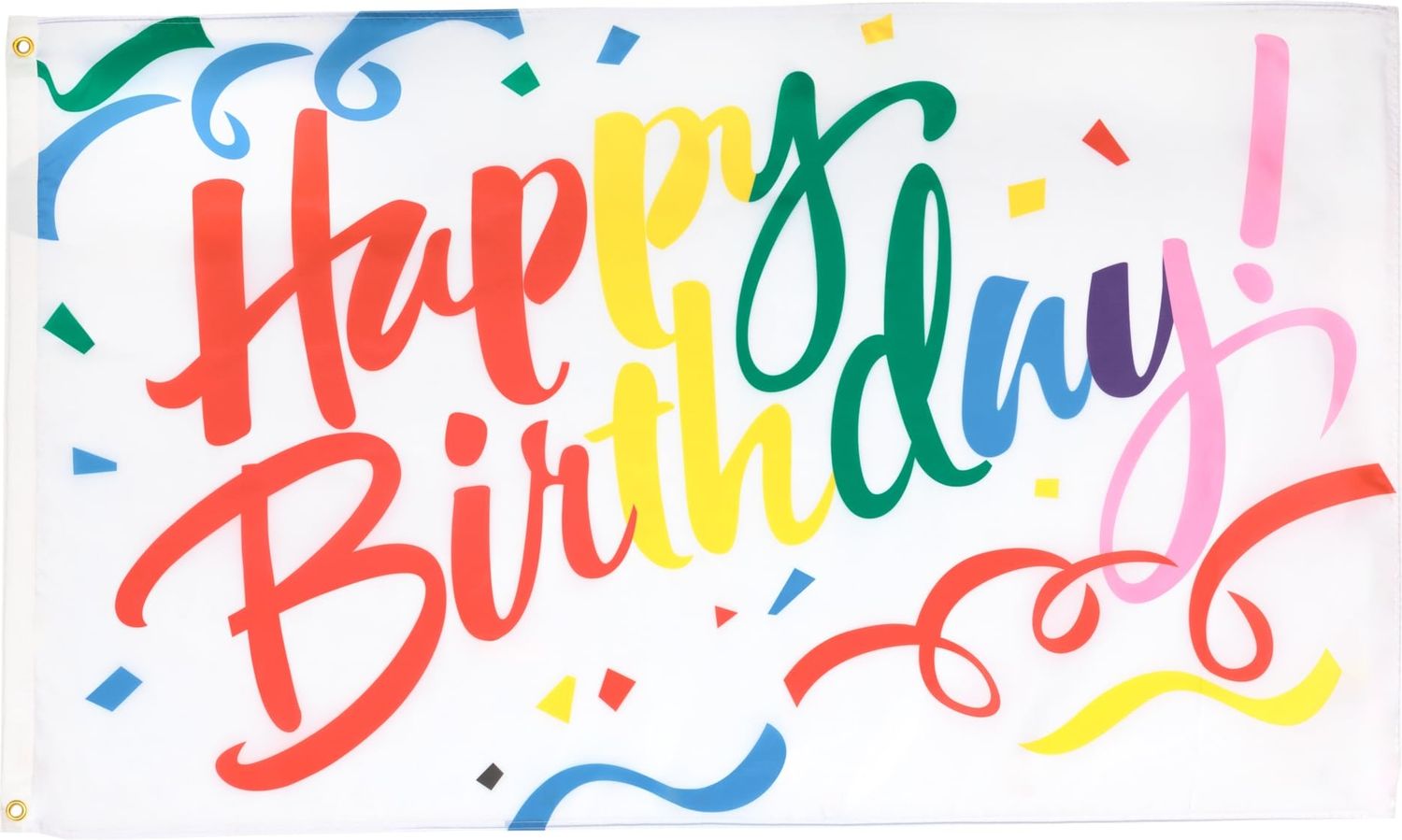 AZ FLAG - Flagge Alles Gute Zum Geburtstag Geburtstag Vielfarbiger - 150x90 cm - Happy Birthday Cake Fahne 100% Polyester mit Messing-Ösen - 110g Bild 1