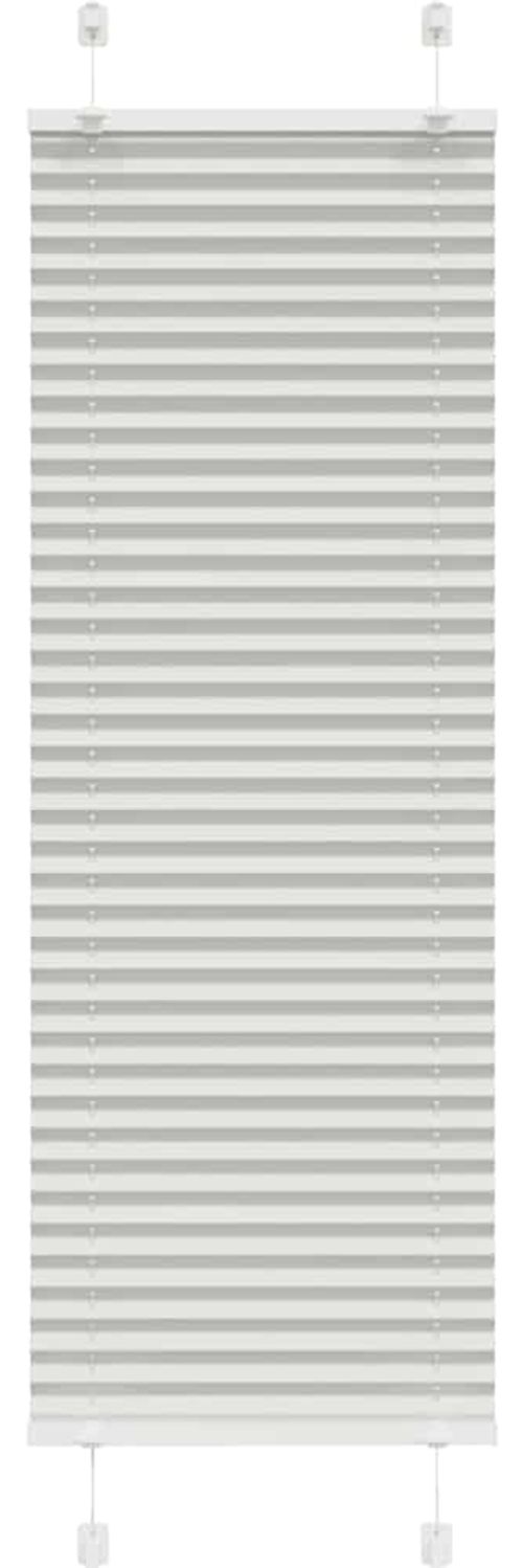 vidaXL Plissee Hellgrau 40x100 cm Stoffbreite 39,4 cm Polyester 4015318 Bild 1