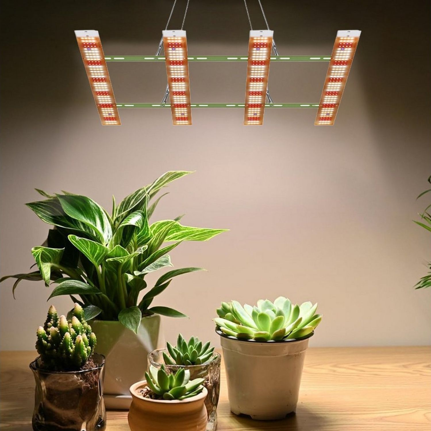 Rosnek Pflanzenlampe LED Vollspektrum 40–160W mit 156–624 LEDs, LED fest integriert, Ultra Bright, für Wachstum, Blüte & Zimmerpflanzen Bild 1