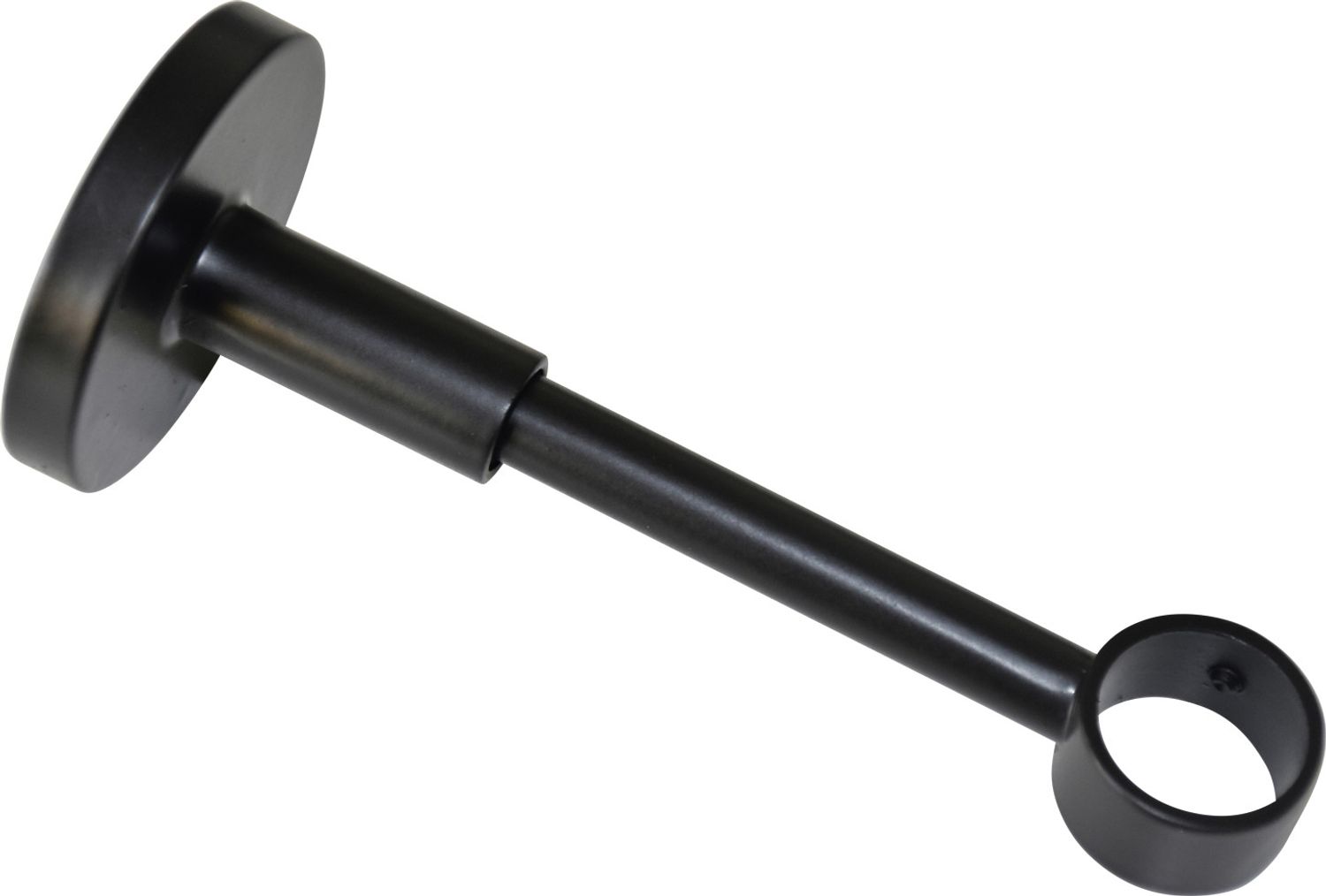 Gardinia Träger für Metallmontageplatte Chicago für Ø 20 mm geschlossen schwarz-matt 12 cm Bild 1